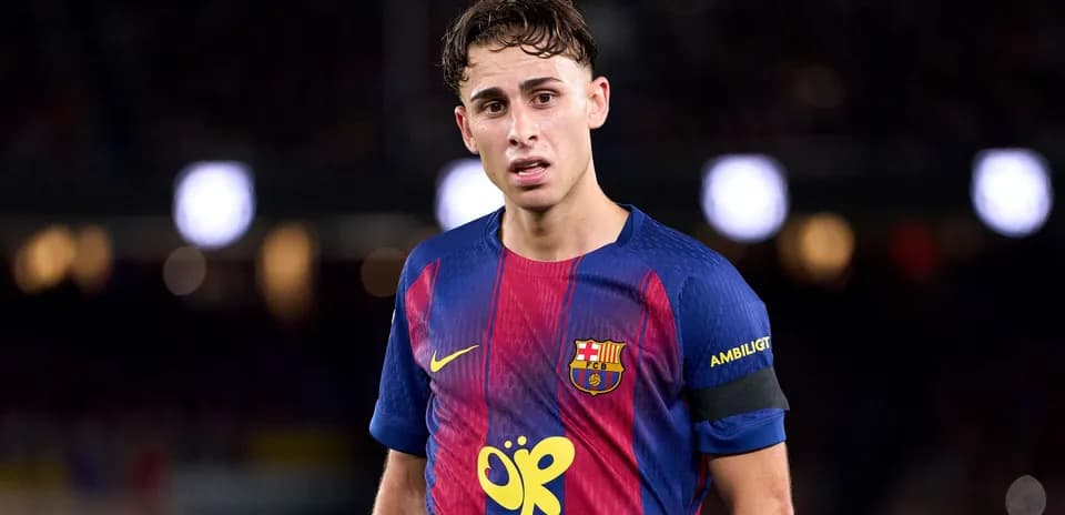 Barcelona player in kit during match
