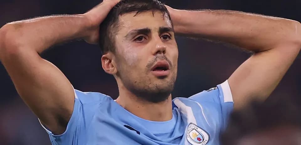 Player holding head in frustration during match