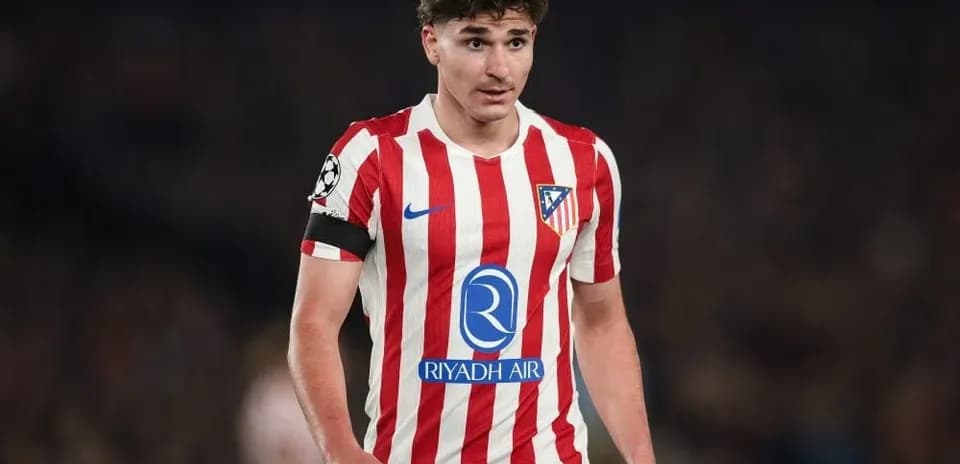 Player in Atletico Madrid kit during match