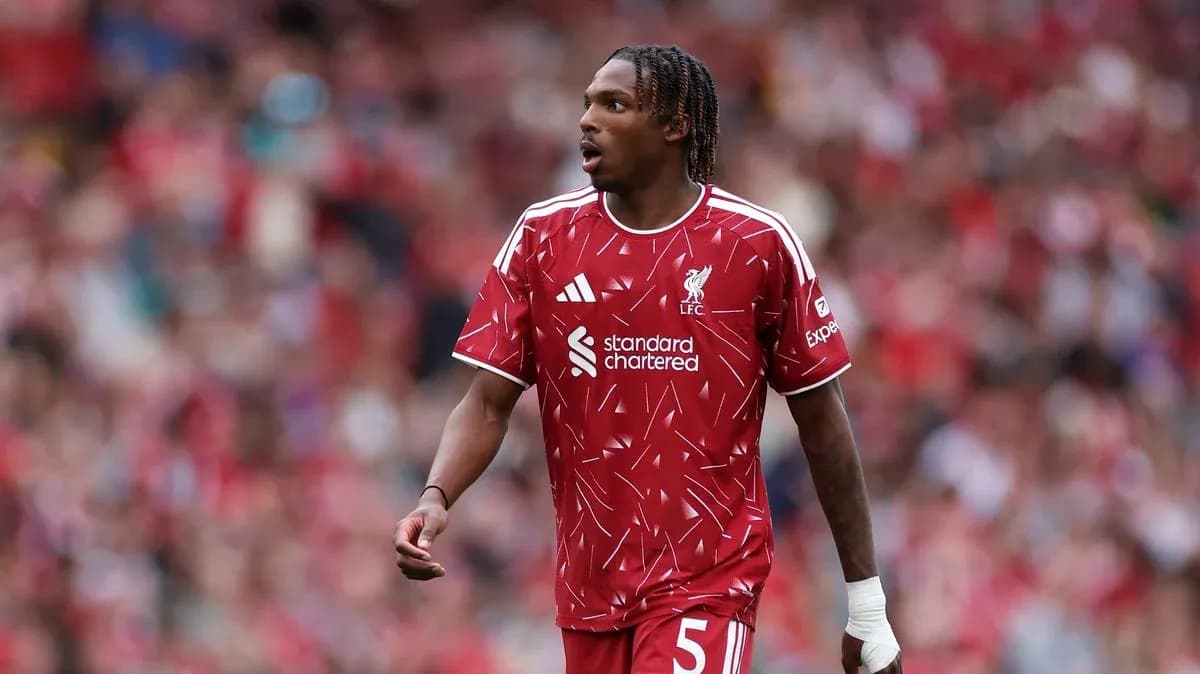 Player in Liverpool kit during match at Anfield