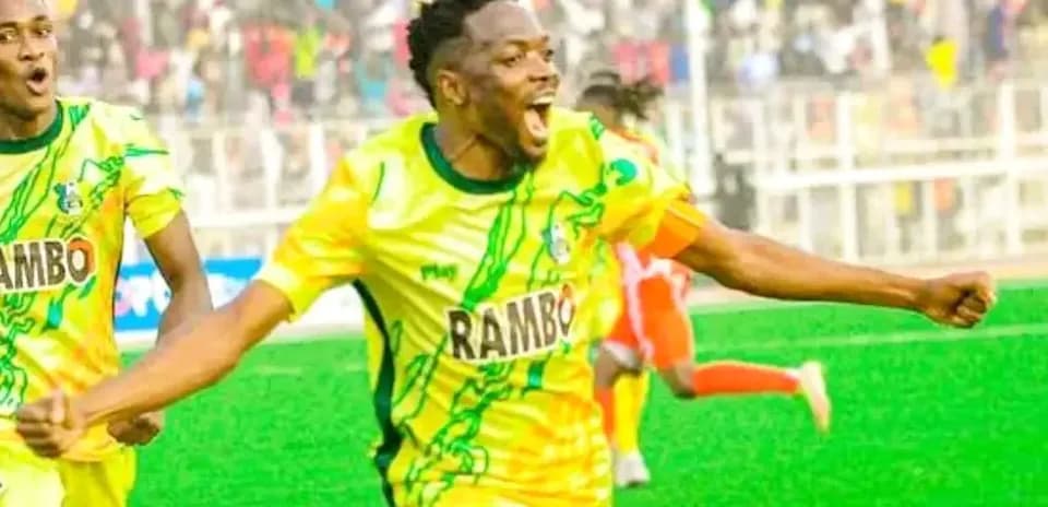 Kano Pillars player celebrating a goal
