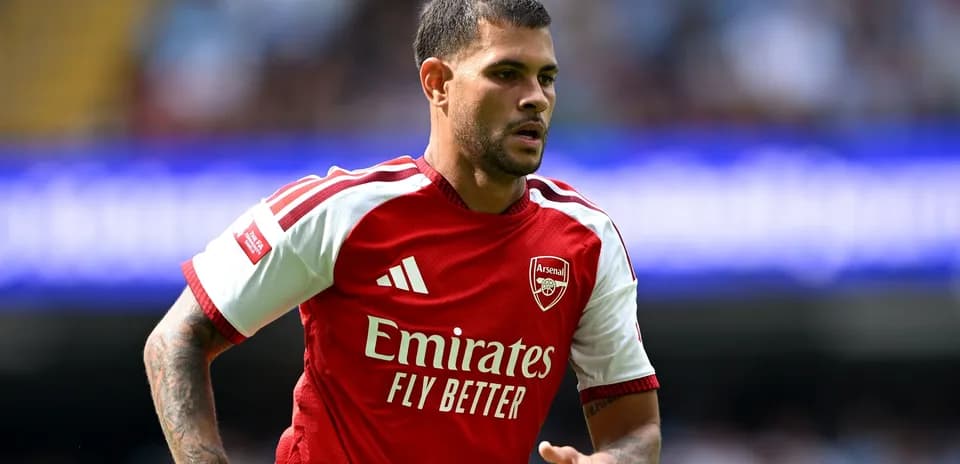 Player wearing Arsenal jersey during a match