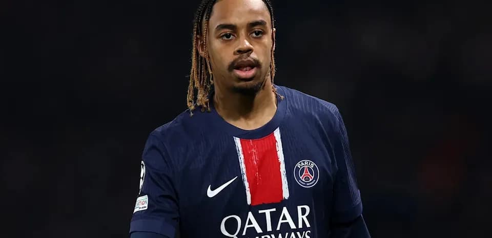 Player in PSG jersey during a match
