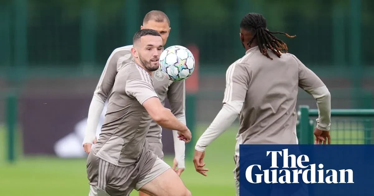 Player passing ball during training session
