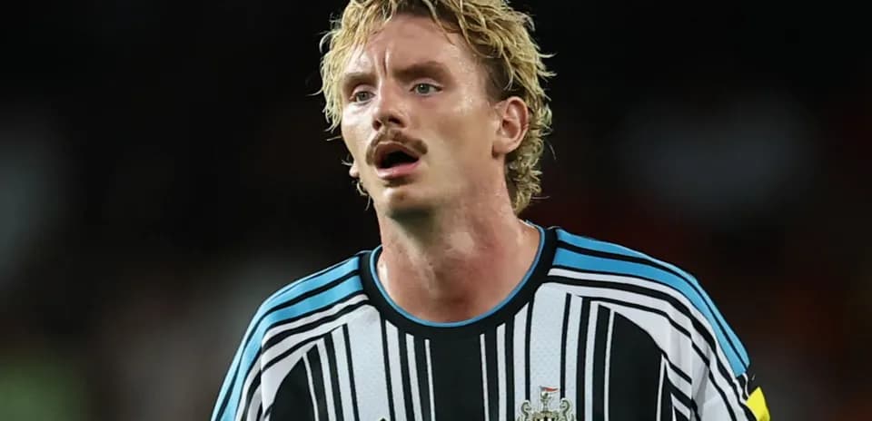 Newcastle United player during match action