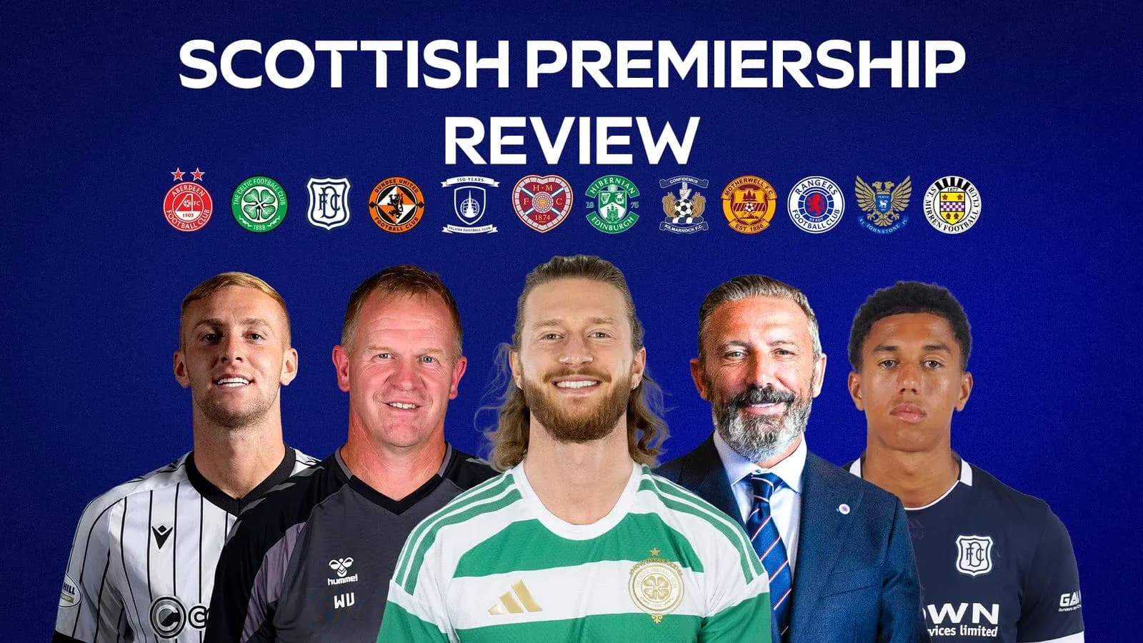 Scottish Premiership review featuring players and coaches