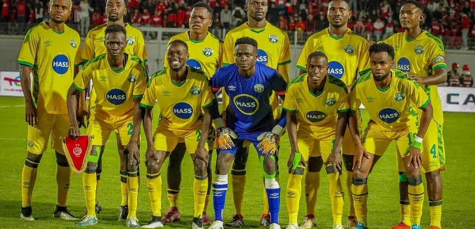 Nairobi United team posing before a match