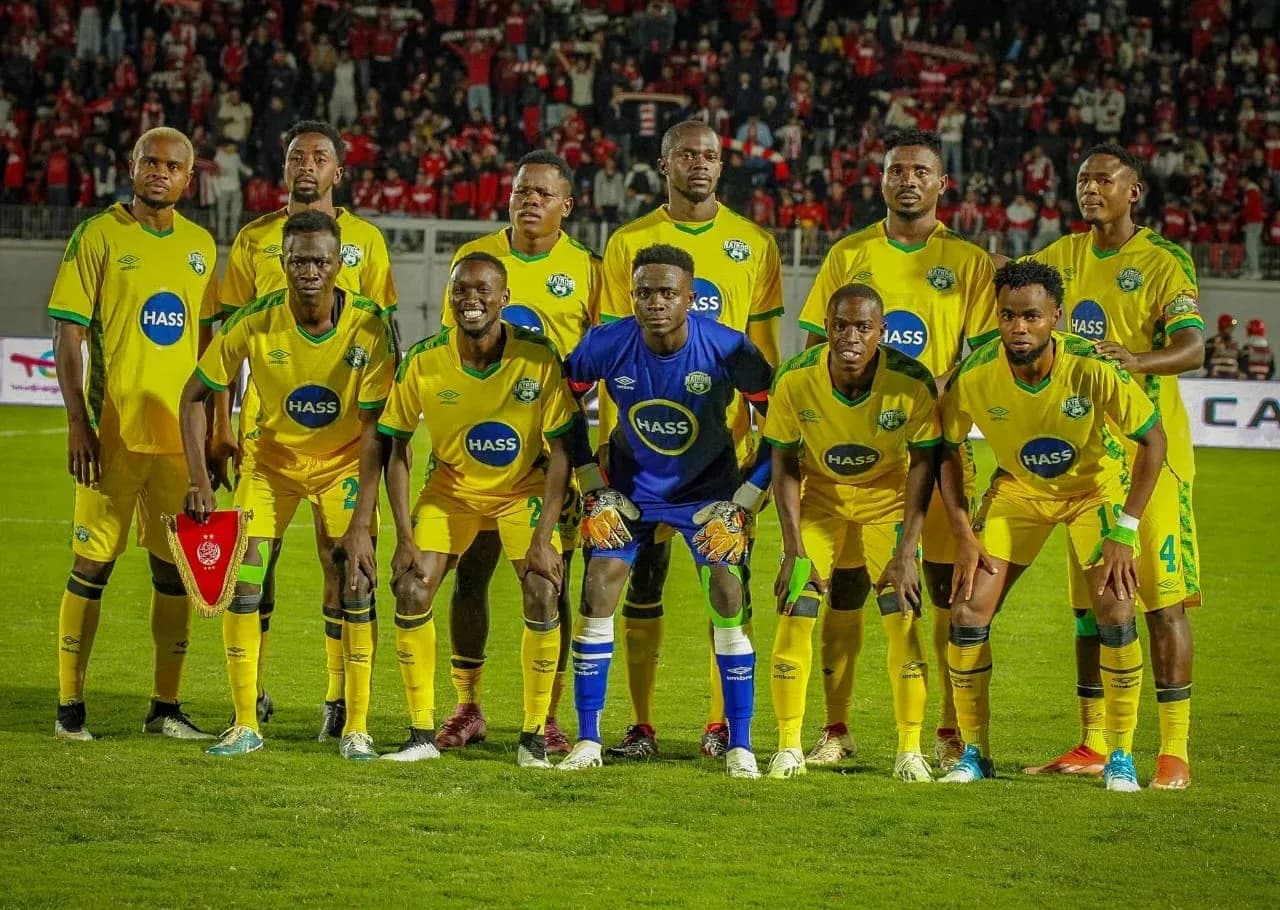 Nairobi United team posing before a match