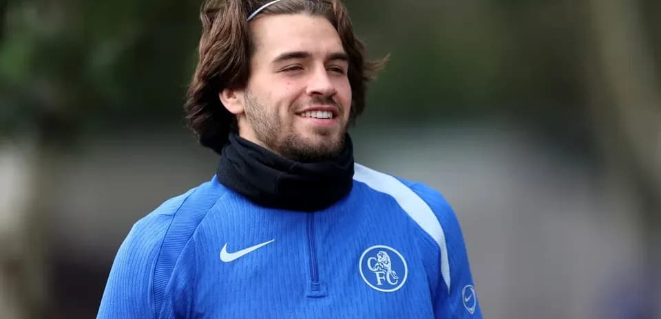 Football player smiling during training session