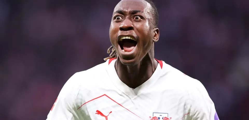 Player celebrating a goal with excitement