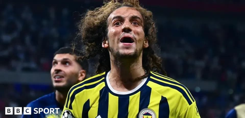 Fenerbahce player celebrating after scoring a goal