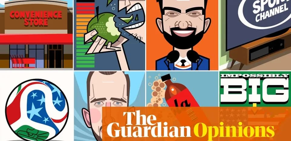 Collage of illustrations featuring sports and convenience themes