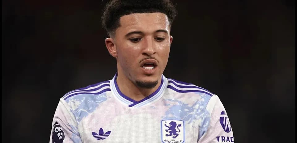 Aston Villa player in action during match