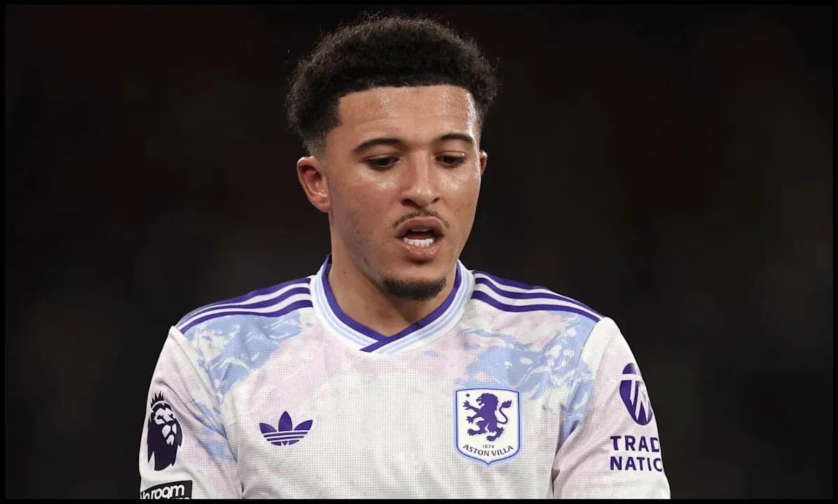 Aston Villa player in action during match