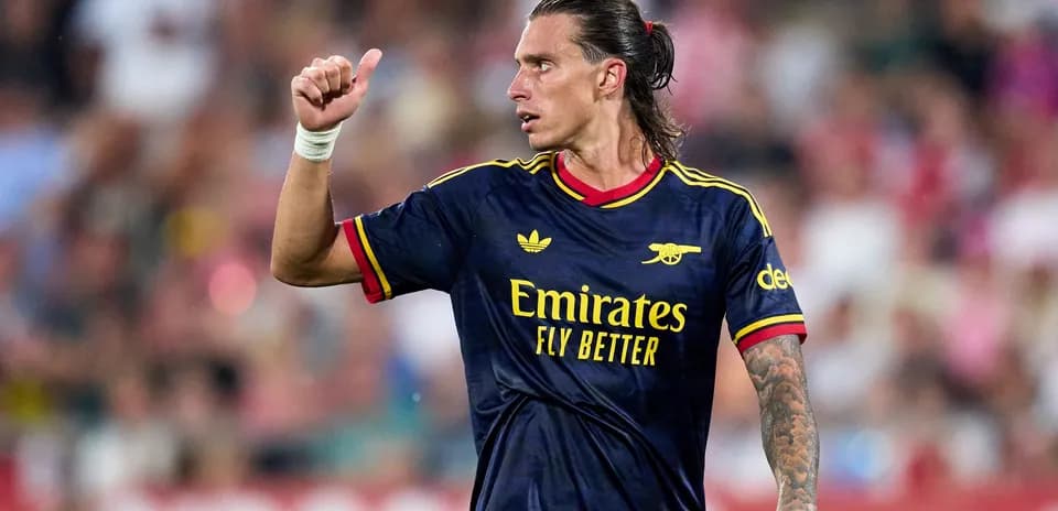 Player gesturing during a football match