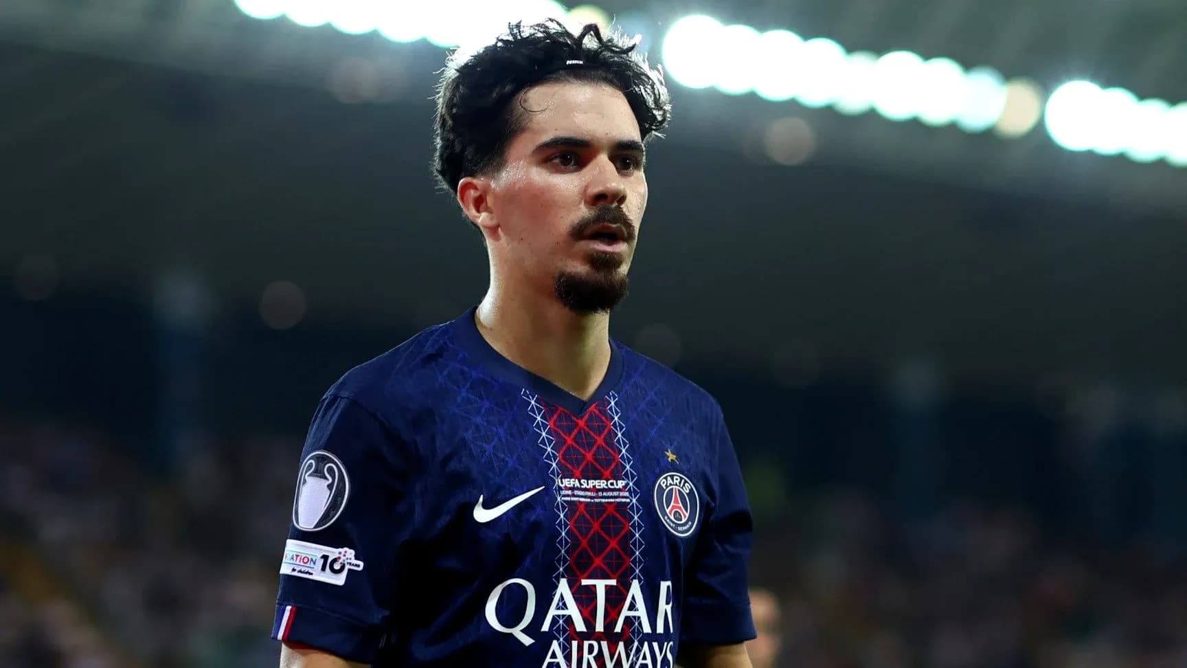 Player in PSG jersey during a match