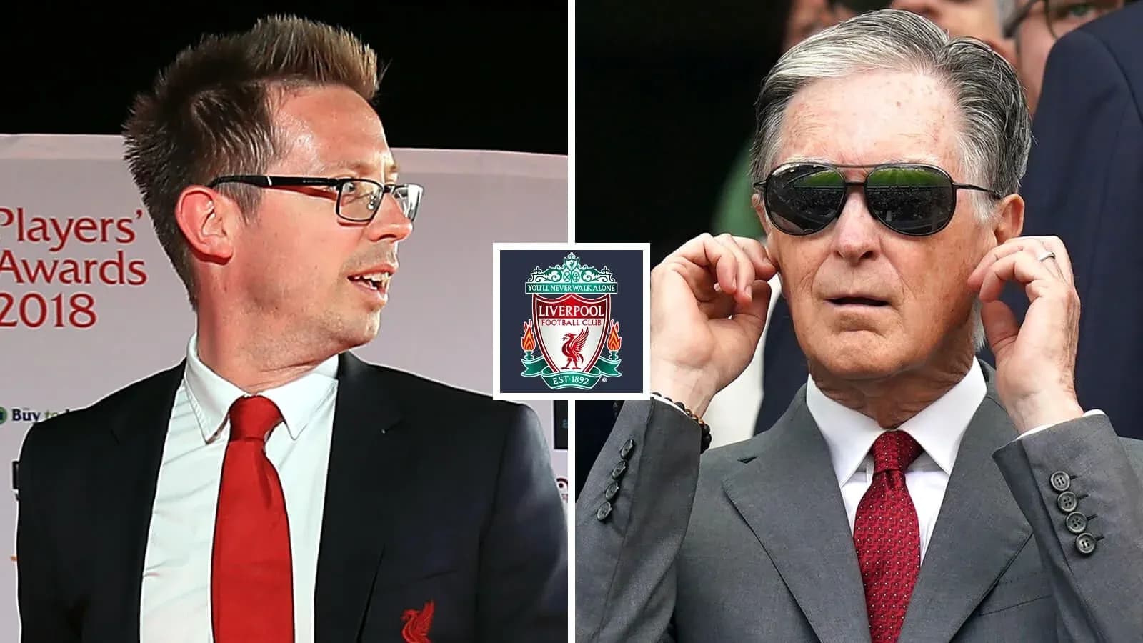 Two individuals at Liverpool Players' Awards 2018