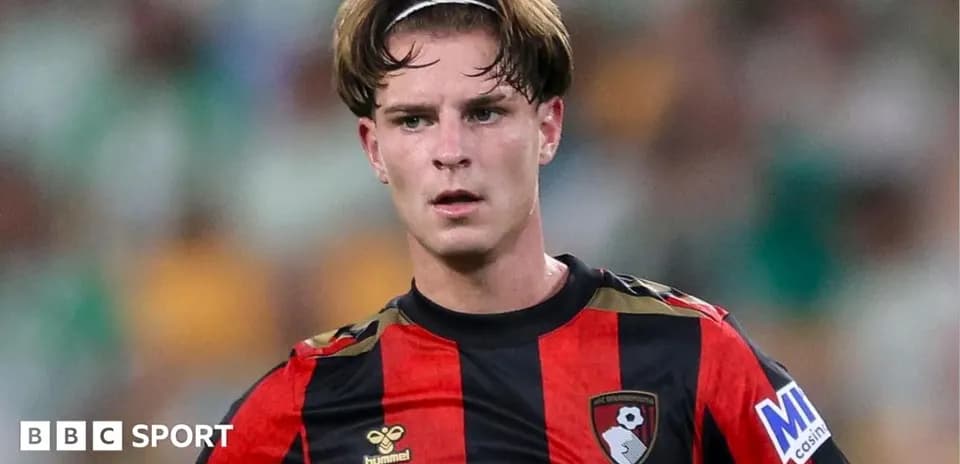 Bournemouth player during a match with focused expression