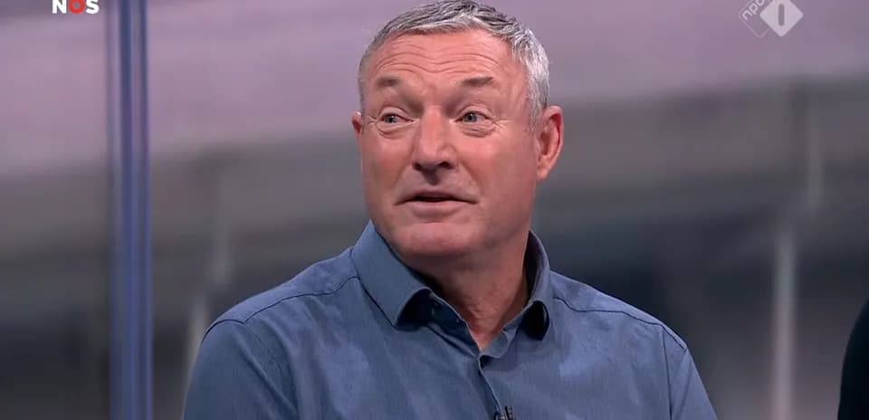 Sports analyst speaking during a broadcast segment