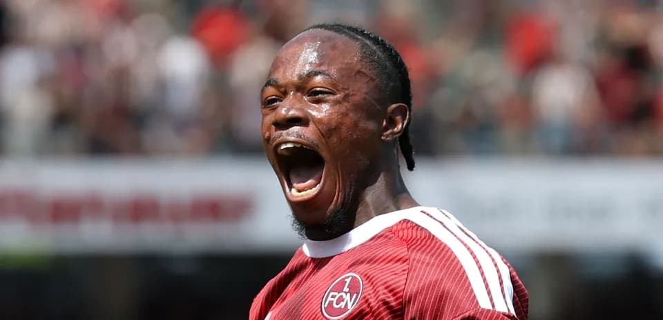 Player celebrating a goal during a match