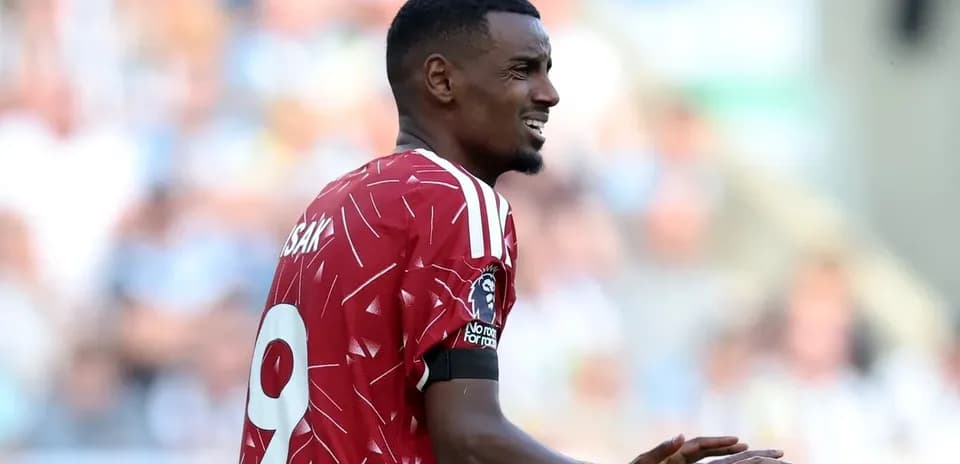Player in red jersey during a football match