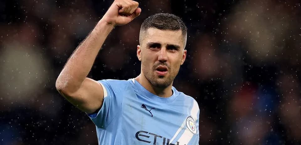Player celebrating during a Manchester City match
