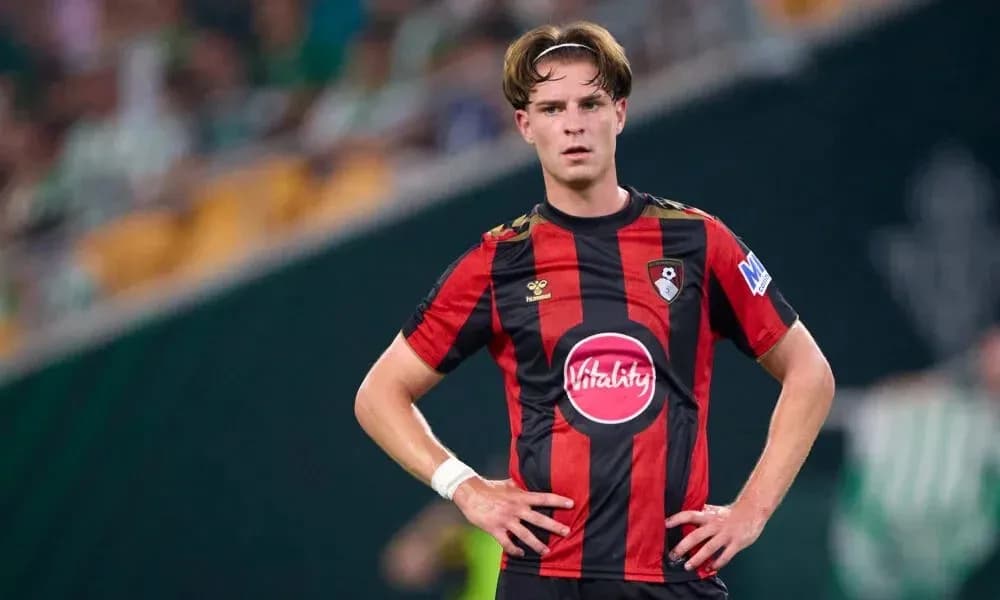 Player in Bournemouth kit during match