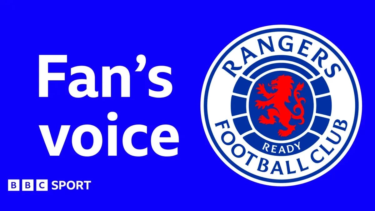 Rangers Football Club logo with text 'Fan's voice'
