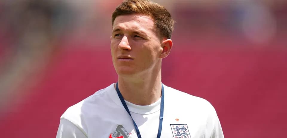 Player in England kit during warm-up session