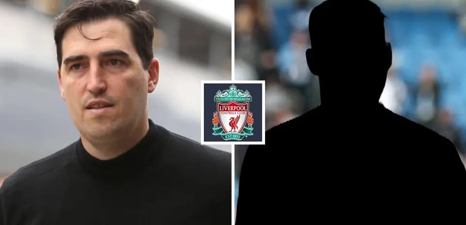 Liverpool FC logo with two player silhouettes