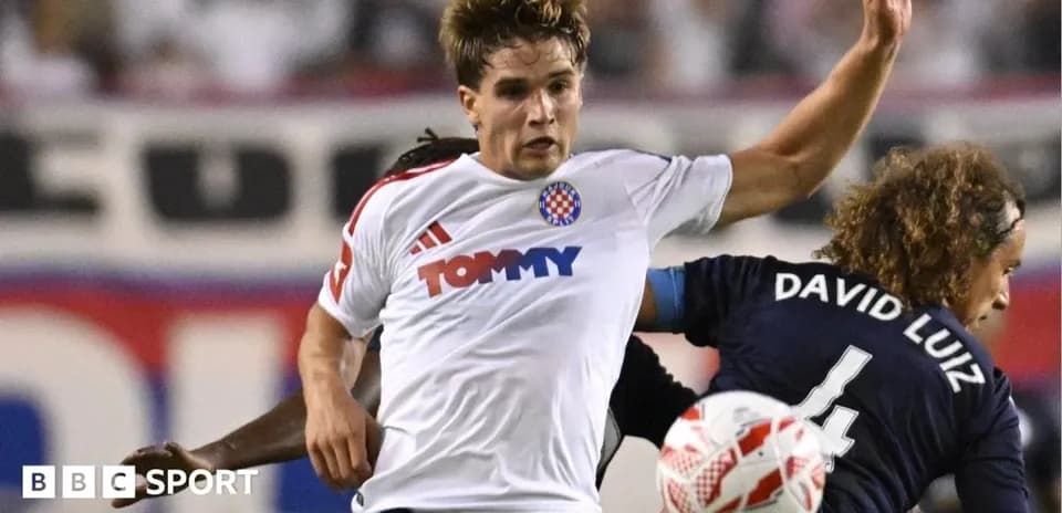 Player challenging for the ball during match action