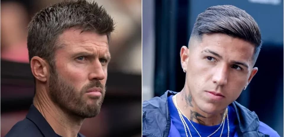 Two men with short hairstyles looking serious