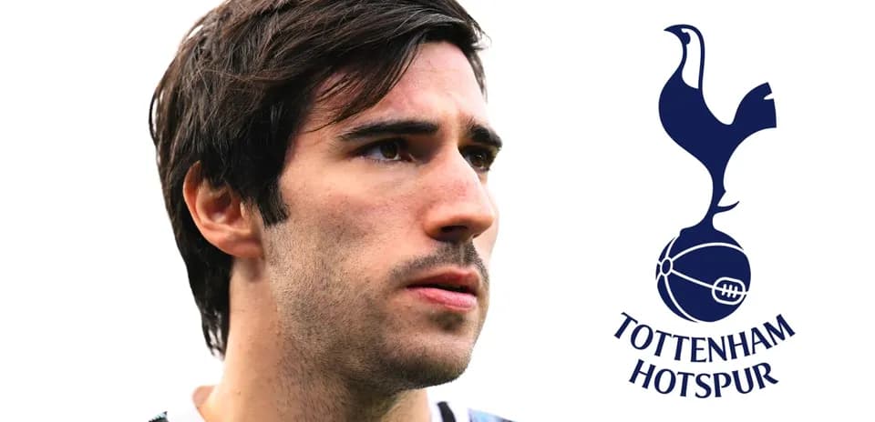 Player with Tottenham Hotspur logo in background