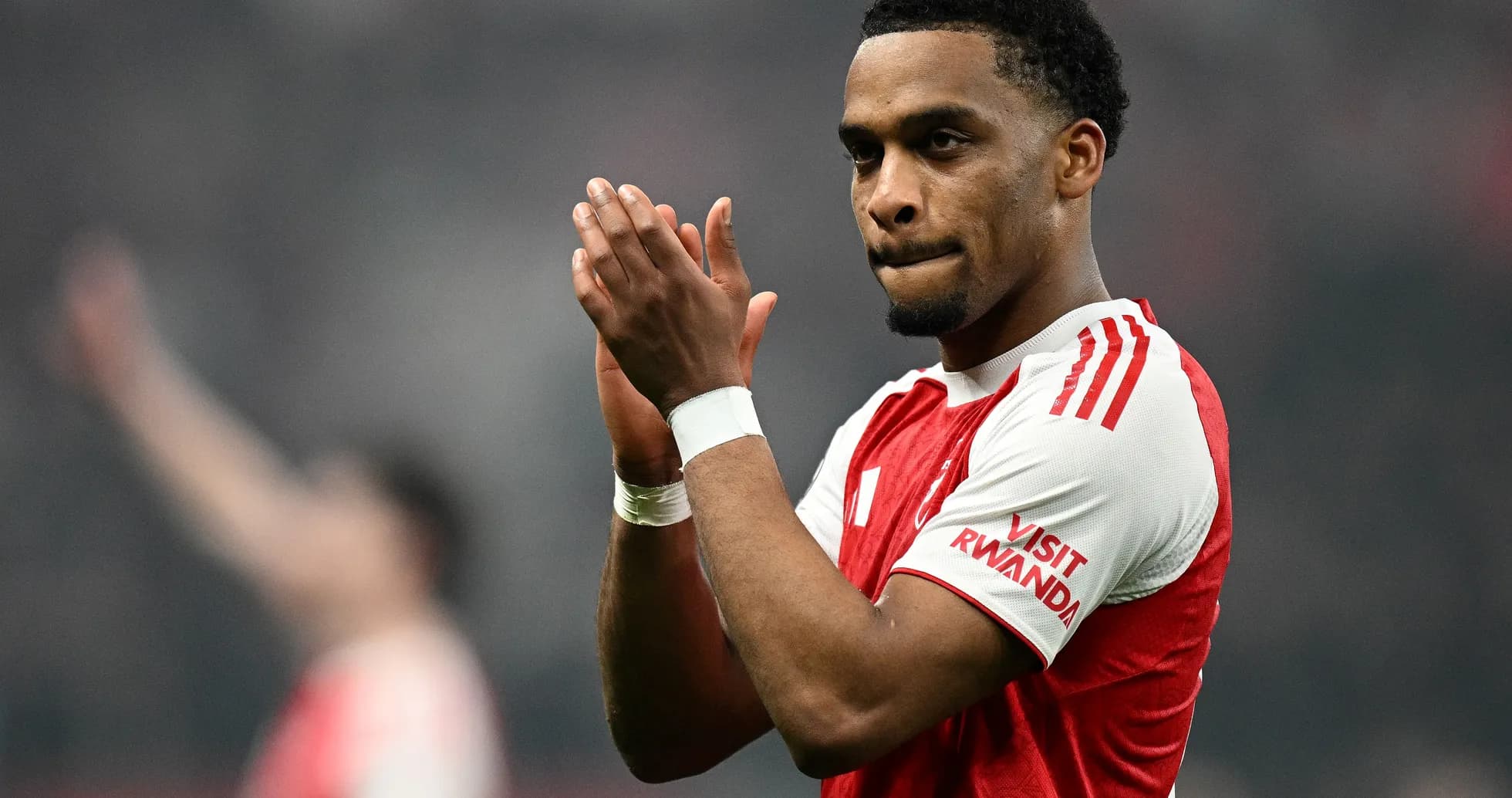 Player applauding fans after the match