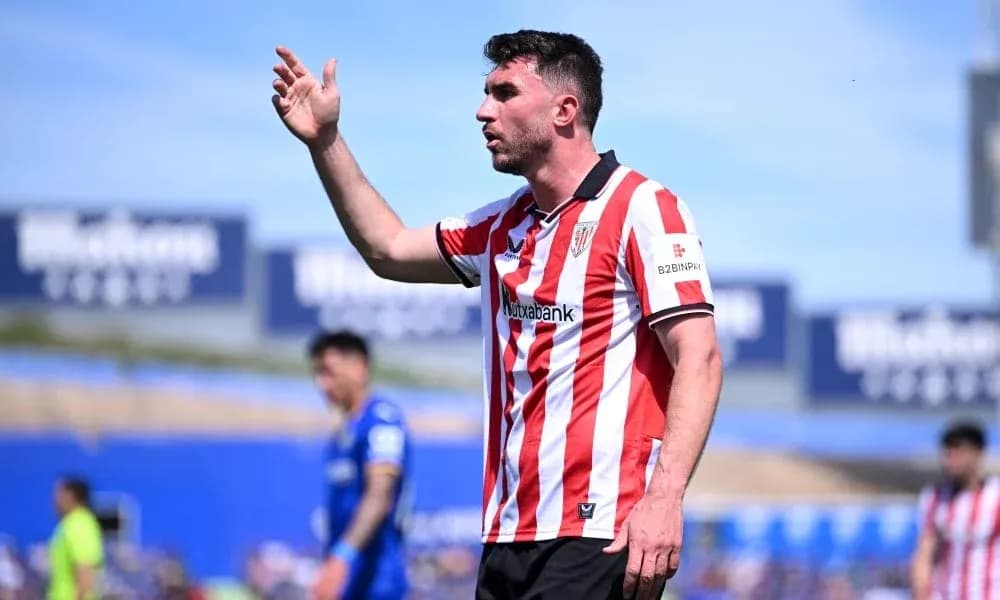 Player gesturing during a football match