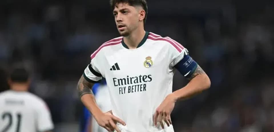 Real Madrid player on field during match