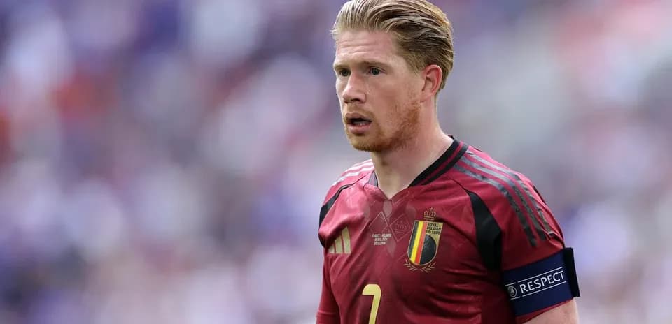 Belgian player wearing captain's armband during match