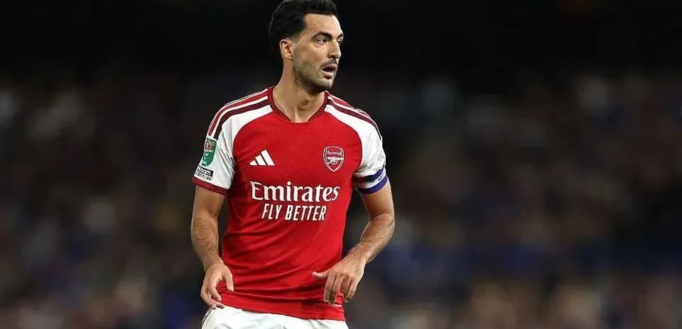 Player wearing Arsenal kit during a match