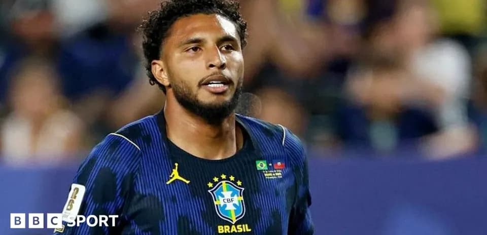 Player in Brazil jersey during match