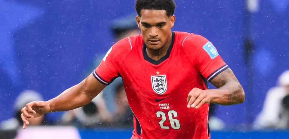 Player running during England football match
