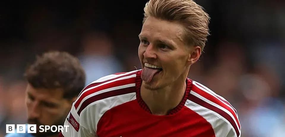Player celebrating during match with tongue out