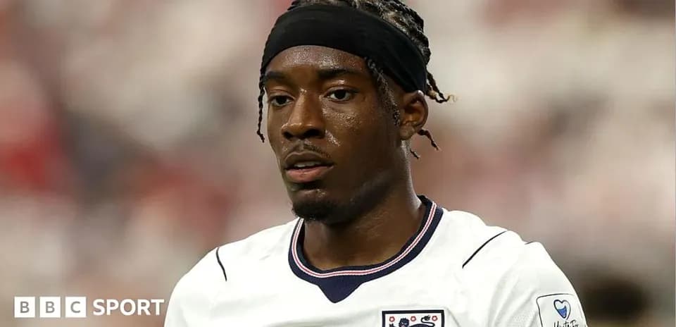 Football player in England kit during match