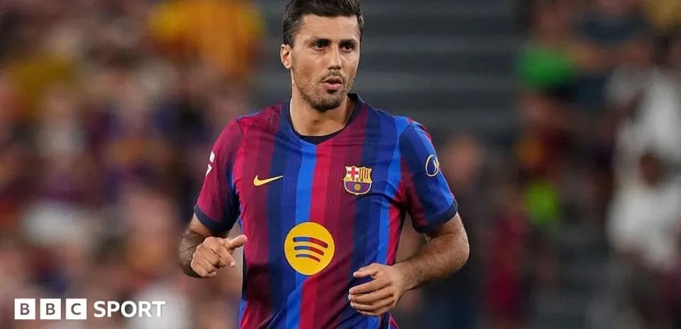 Barcelona player running during a match