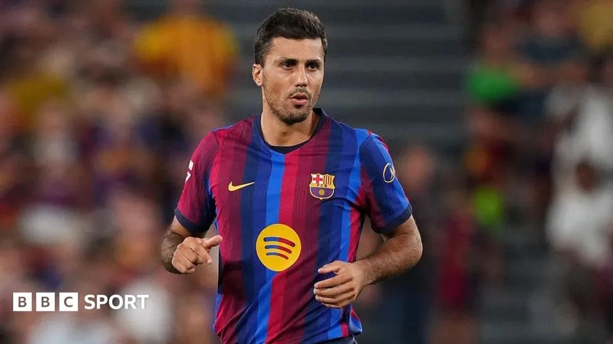 Barcelona player running during a match