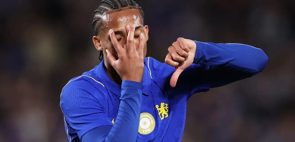 Player expressing frustration during match action