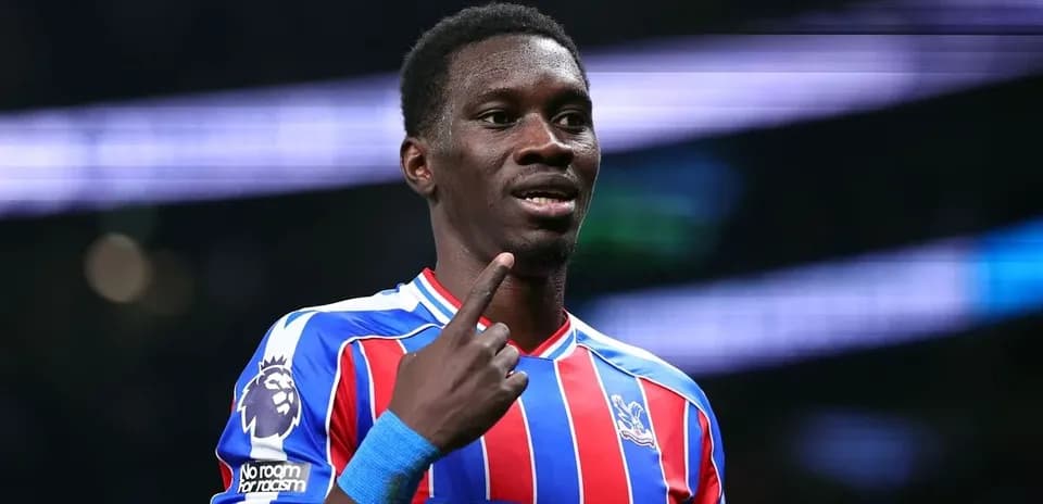 Player celebrating with finger raised during match