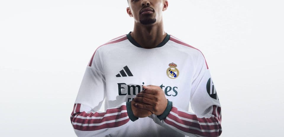 Player in Real Madrid jersey posing for photo