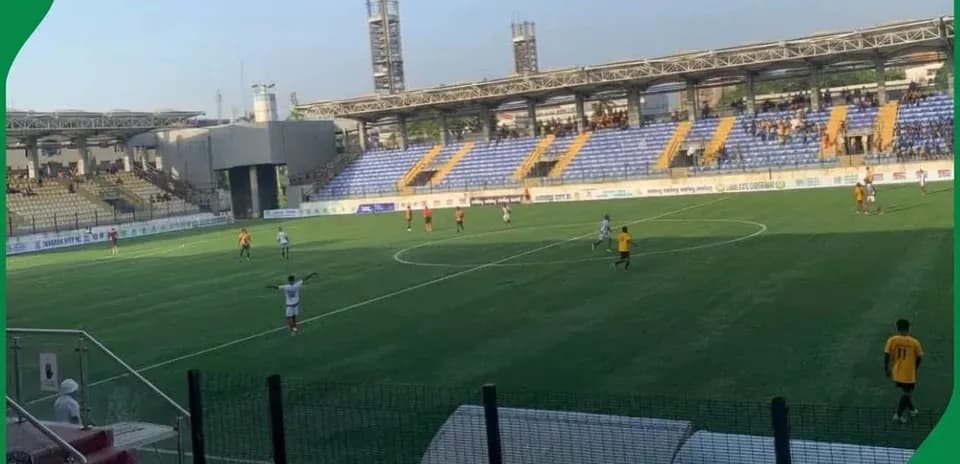 Players competing in NPFL match at stadium