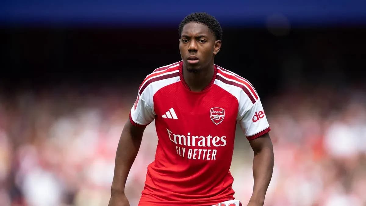 Player in Arsenal kit during a match