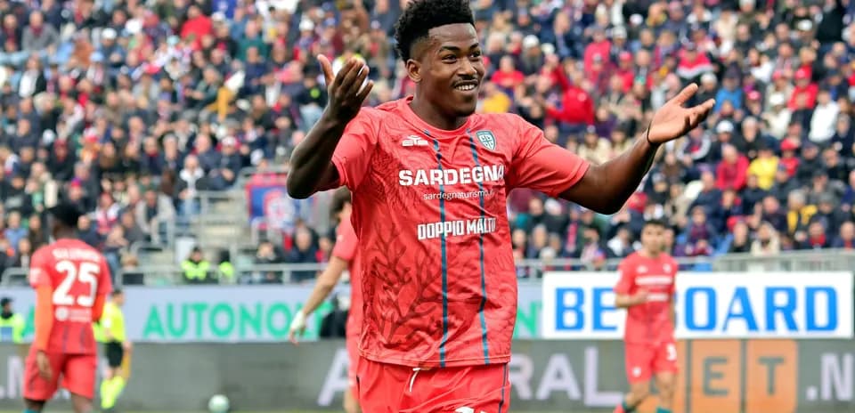 Player celebrating during a football match